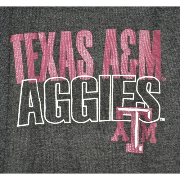Pro Ad Sports Unisex 2XL Texas A&M Aggies Gray Long Sleeve Henley Top Fanwear - Picture 3 of 6